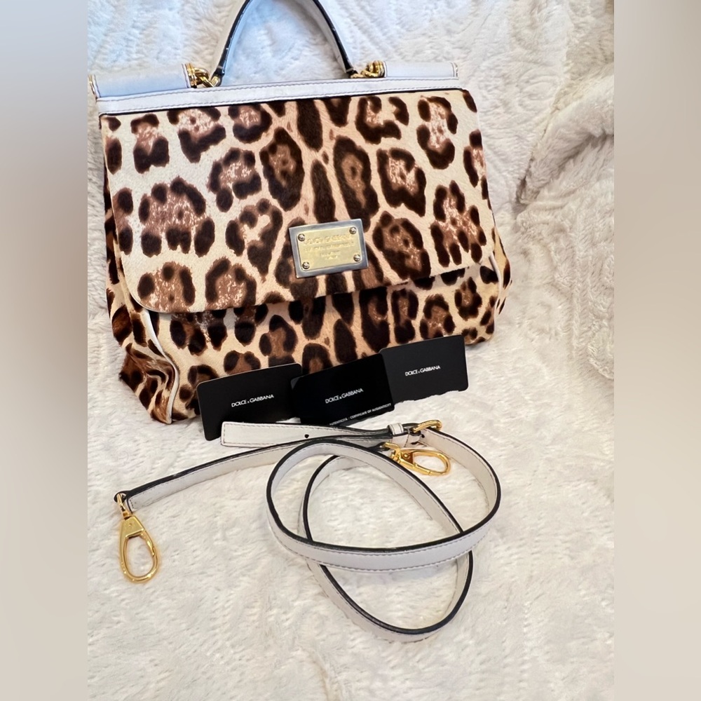 💯✨ Dolce & Gabbana Silicy Pony-style calfskin handbag/cross-bag ❤️Authentic 🥰